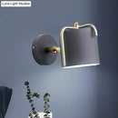 GobekUsa Contemporary Green/Grey Sconce with Tube Metal Shade for Bedroom Wall Lighting
