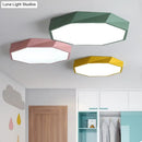 GobekUsa Contemporary Acrylic Flush Mount Ceiling Light for Bedroom - Faceted Chandelier