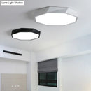 GobekUsa Contemporary Acrylic Flush Mount Ceiling Light for Bedroom - Faceted Chandelier
