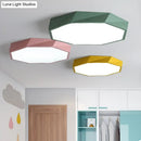 GobekUsa Contemporary Acrylic Flush Mount Ceiling Light for Bedroom - Faceted Chandelier
