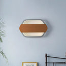 GobekUsa Contemporary Grey Hexagonal LED Wall Sconce for Bedroom
