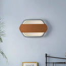 GobekUsa Contemporary Grey Hexagonal LED Wall Sconce for Bedroom