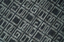 Contemporary Hand carved 8x10 Silver and Charcoal Traditional Geometrical Pattern Hand Knotted Wool Area Rug by The Rug Decor