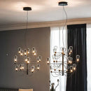 GobekUsa Contemporary Iron Glass Chandelier for Stylish Foyer Lighting