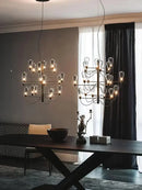 GobekUsa Contemporary Iron Glass Chandelier for Stylish Foyer Lighting
