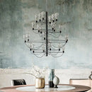 GobekUsa Contemporary Iron Glass Chandelier for Stylish Foyer Lighting