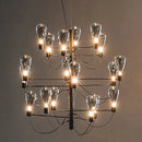 GobekUsa Contemporary Iron Glass Chandelier for Stylish Foyer Lighting