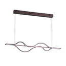 GobekUsa Contemporary Island Lighting: Brown Lines LED Acrylic Ceiling Fixture