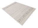 Ivory Contemporary Hand-Loomed Wool Area Rug - Dimensional Pile by The Rug Decor