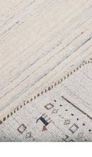 Ivory Contemporary Hand-Loomed Wool Area Rug - Dimensional Pile by The Rug Decor