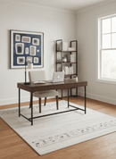 Contemporary Ivory Design Hand Loomed Wool Rug