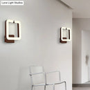 GobekUsa Contemporary LED Acrylic Wall Sconce - Square Frame Design, 1 Light - Warm/White/Natural Light