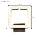 GobekUsa Contemporary LED Acrylic Wall Sconce - Square Frame Design, 1 Light - Warm/White/Natural Light