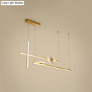 GobekUsa Contemporary LED Bar Pendant Light Fixture - Stylish Acrylic Island Chandelier for Dining Room