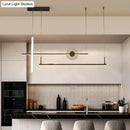 GobekUsa Contemporary LED Bar Pendant Light Fixture - Stylish Acrylic Island Chandelier for Dining Room