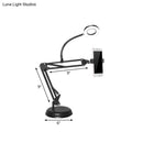 GobekUsa Contemporary LED Black Fill Flush Lamp with Adjustable Arm - Metal Ring Vanity Lighting
