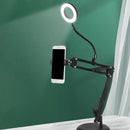 GobekUsa Contemporary LED Black Fill Flush Lamp with Adjustable Arm - Metal Ring Vanity Lighting