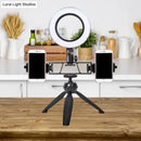 GobekUsa Contemporary LED Circular Vanity Light - Black Iron Tripod Design