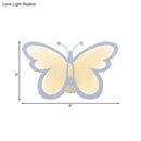 GobekUsa Contemporary LED Butterfly Wall Mounted Night Lamp - Modern 1/3 Lights Sconce, White Acrylic, White/Natural Light