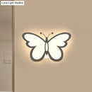 GobekUsa Contemporary LED Butterfly Wall Mounted Night Lamp - Modern 1/3 Lights Sconce, White Acrylic, White/Natural Light