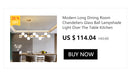 GobekUsa Contemporary LED Chandelier for Dining Room Lighting