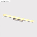 GobekUsa Contemporary LED Chrome Vanity Light with Streamlined Metal Shade for Bathroom