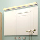 GobekUsa Contemporary LED Cylinder Bar Light in Nickel for Shower Room Vanity - Warm/White Light