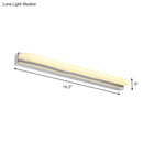 GobekUsa Contemporary LED Cylinder Bar Light in Nickel for Shower Room Vanity - Warm/White Light