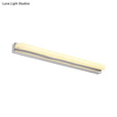 GobekUsa Contemporary LED Cylinder Bar Light in Nickel for Shower Room Vanity - Warm/White Light