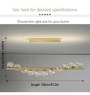GobekUsa Contemporary LED Glass Chandelier for Home Lighting
