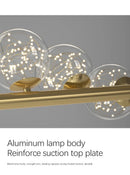 GobekUsa Contemporary LED Glass Chandelier for Home Lighting