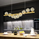 GobekUsa Contemporary LED Glass Chandelier for Home Lighting