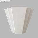 GobekUsa Contemporary LED Iron Wall Sconce, White Sector Flush Mount Light - White/Warm Lighting