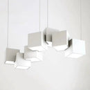 GobekUsa Contemporary LED Island Light Fixture: Metallic Living Room Pendant Light