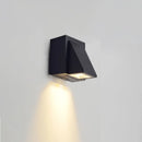 GobekUsa Contemporary LED Outdoor Wall Mount Sconce Light with Metal Shade - Black Triangle/Cylinder/Rectangle