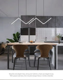 GobekUsa Contemporary LED Pendant Lights 2-Head 90cm