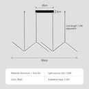 GobekUsa Contemporary LED Pendant Lights 2-Head 90cm