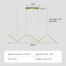 GobekUsa Contemporary LED Pendant Lights 2-Head 90cm