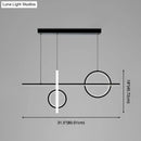 GobekUsa Contemporary LED Suspension Ceiling Lamp with Acrylic Shade - Stylish Parlour Pendant Lighting Fixture