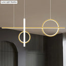 GobekUsa Contemporary LED Suspension Ceiling Lamp with Acrylic Shade - Stylish Parlour Pendant Lighting Fixture