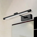 GobekUsa Contemporary LED Tubed Vanity Wall Sconce - Black/White Acrylic Wall Lamp for Bathrooms - 16.5"/18" Wide