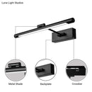GobekUsa Contemporary LED Tubed Vanity Wall Sconce - Black/White Acrylic Wall Lamp for Bathrooms - 16.5"/18" Wide