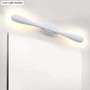 GobekUsa Contemporary LED Vanity Light for Living Room - Linear Wall Sconce Lighting in White Metal