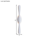 GobekUsa Contemporary LED Vanity Light for Living Room - Linear Wall Sconce Lighting in White Metal