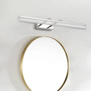 GobekUsa Contemporary LED Vanity Lighting in Chrome for Linear Shower Room Bath with Double Arm, Warm/White Light