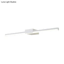 GobekUsa Contemporary LED Vanity Wall Sconce in Natural Light - Linear Metal, White/Black, 16" to 31.5" Wide