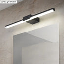 GobekUsa Contemporary LED Vanity Wall Sconce in Natural Light - Linear Metal, White/Black, 16" to 31.5" Wide