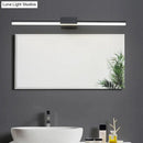 GobekUsa Contemporary LED Vanity Wall Sconce in Natural Light - Linear Metal, White/Black, 16" to 31.5" Wide