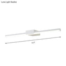 GobekUsa Contemporary LED Vanity Wall Sconce in Natural Light - Linear Metal, White/Black, 16" to 31.5" Wide