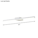 GobekUsa Contemporary LED Vanity Wall Sconce in Natural Light - Linear Metal, White/Black, 16" to 31.5" Wide